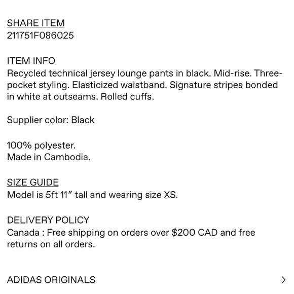 ADIDAS ORIGINALS
Black Adicolor Boyfriend Track Pants Size XXS - Picture 7 of 13